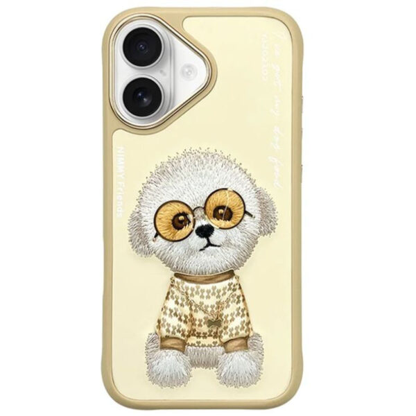 کاور NIMMY مدل Yellow Teddy Dog مناسب برای Apple iPhone 16