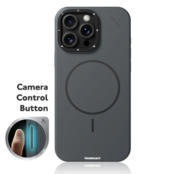 کاور YOUNGKIT مدل Soft Touch + Camera Control Button مناسب برای Apple iPhone 16 ProMax
