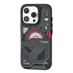 کاور مگ سیف Wakcas اورجینال مدل Black Emergency Panel مناسب برای iPhone 16 ProMax