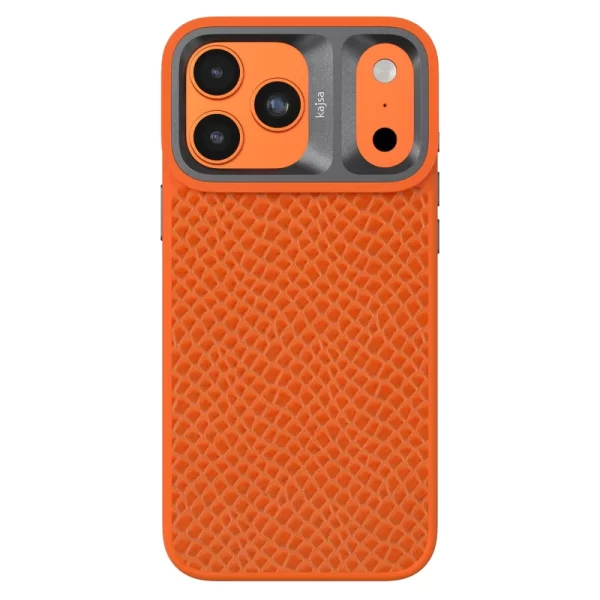 کاور چرمی مگ سیف KAJSA مدل Pearl Pattern مناسب برای iPhone 17 ProMax